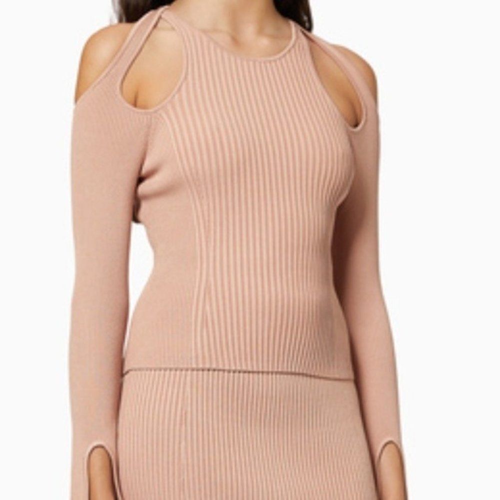 Jonathan Simkhai Isabella Ribbed Cutout Top